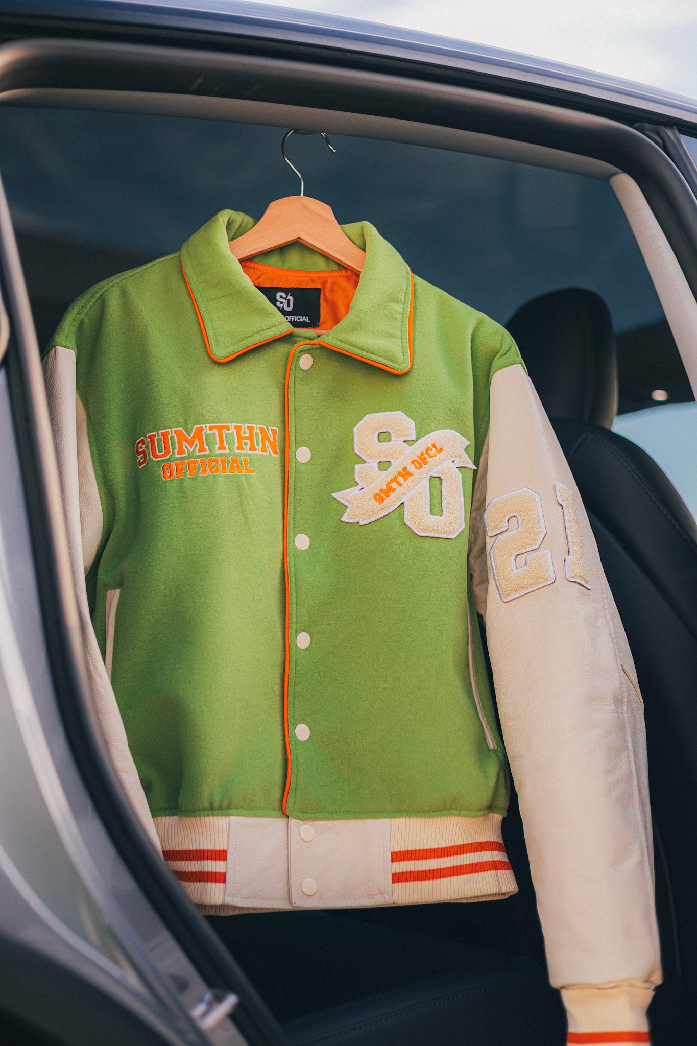 True Colors Varsity Jacket - Green