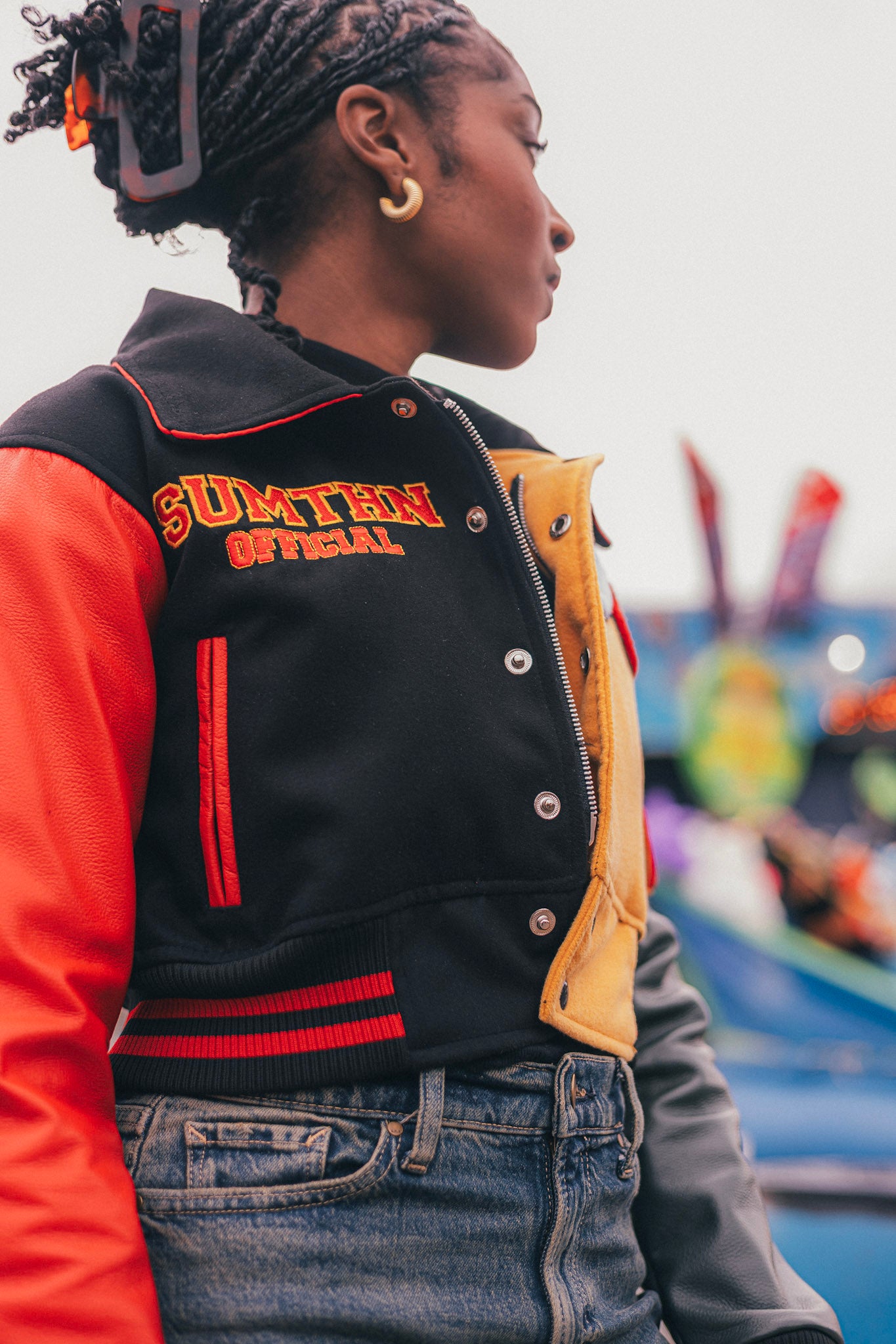 True Colors Varsity Jacket (Cropped)