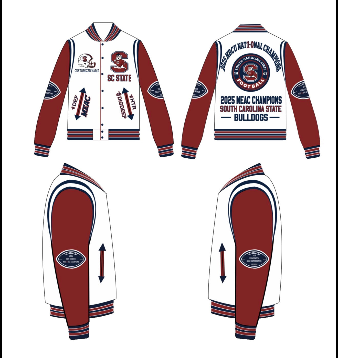 SCSU 2025 National Championship Letterman Jacket
