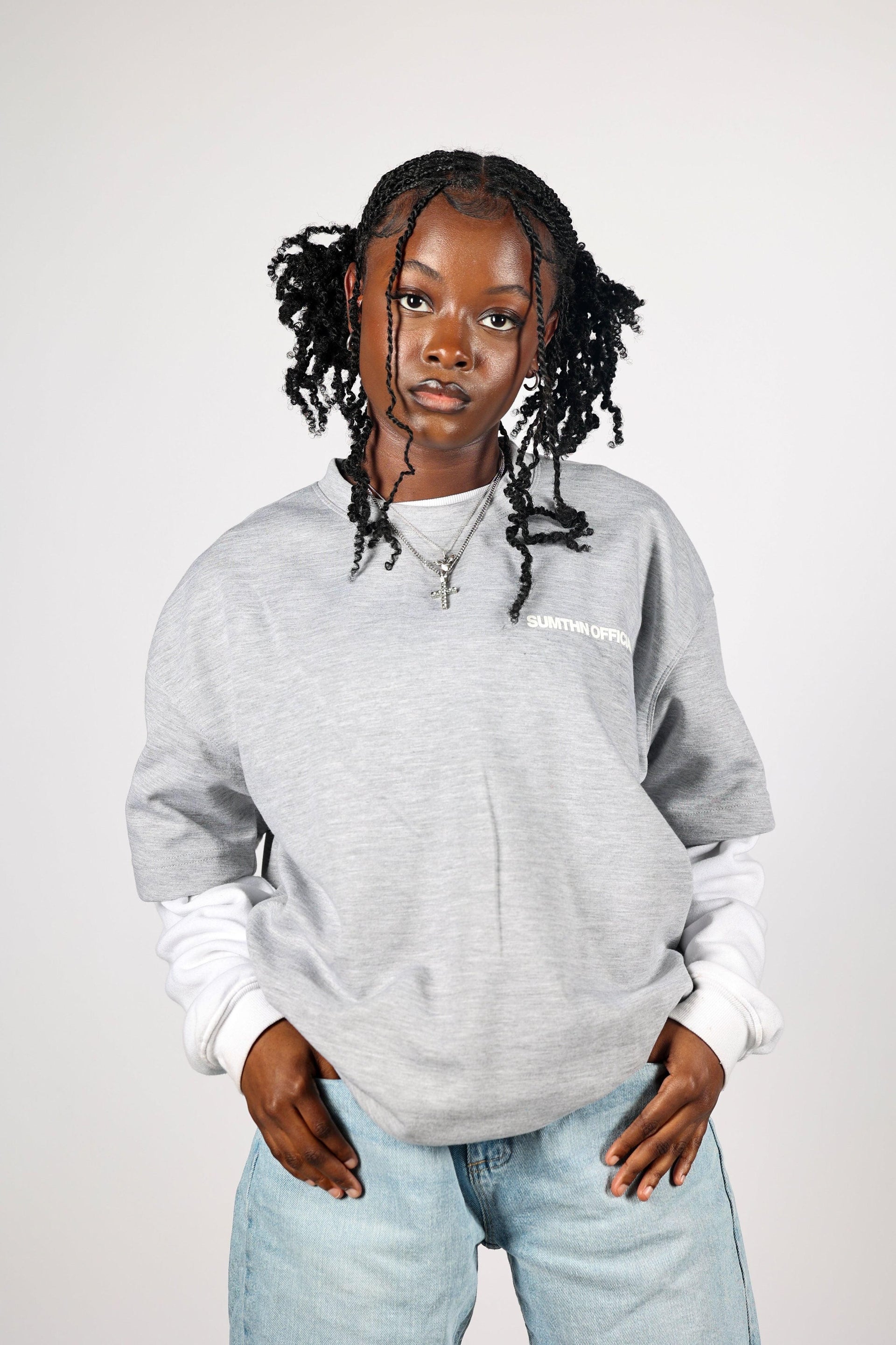 Drop Shoulder T-Shirt - Gray